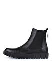 Bueno Shoes Siyah Deri Kadın Düz Bot 01wz5202