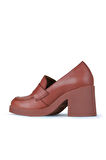 Bueno Shoes Pembe Deri Kadın Topuklu Ayakkabı 01wz7103