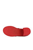 Bueno Shoes Kırmızı Deri Kadın Topuklu Bot 01wz7107