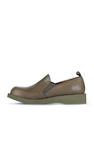 Bueno Shoes Haki Deri Kadın Klasik Ayakkabı 01wz8905