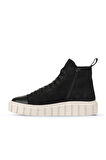 Bueno Shoes Siyah Süet Kadın Düz Bot 01wz4101
