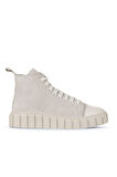 Bueno Shoes Bej Süet Kadın Düz Bot 01wz4101