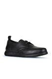 Bueno Shoes Siyah Deri Kadın Düz Ayakkabı 01wz4200