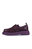 Bueno Shoes Mor Deri Kadın Klasik Ayakkabı 01wz6404