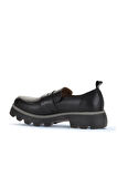 Bueno Shoes Siyah Deri Kadın Loafer 01wz6500
