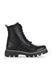 Bueno Shoes Siyah Deri Kadın Düz Bot 01wz6503