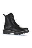 Bueno Shoes Siyah Deri Kadın Düz Bot 01wz6503