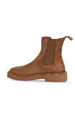 Bueno Shoes Taba Açık Süet Kadın Düz Bot 01wz6702