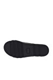 Bueno Shoes Siyah Deri Kadın Dolgu Topuklu Ayakkabı 01wz7204