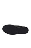 Bueno Shoes Siyah Deri Kadın Dolgu Topuklu Ayakkabı 01wz8300