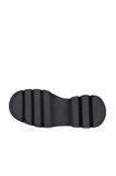 Bueno Shoes Siyah Deri Kadın Dolgu Topuklu Ayakkabı 01wz8401