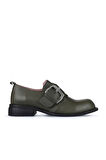 Bueno Shoes Yeşil Deri Kadın Klasik Ayakkabı 01wz6802