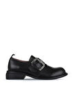 Bueno Shoes Siyah Deri Kadın Klasik Ayakkabı 01wz6802