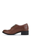 Bueno Shoes Kahverengi Deri Kadın Klasik Ayakkabı 01wz7401