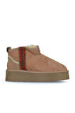 Bueno Shoes Sahra Süet Kadın Dolgu Topuklu Bot 05ag2094054