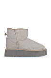 Bueno Shoes Bej Süet Kadın Dolgu Topuklu Bot 05ag2034054