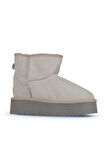 Bueno Shoes Bej Süet Kadın Dolgu Topuklu Bot 05ag2034054