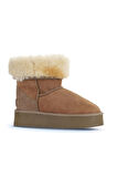 Bueno Shoes Sahra Süet Kadın Dolgu Topuklu Bot 05ag2024054