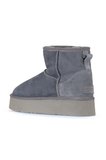 Bueno Shoes Mavi Süet Kadın Dolgu Topuklu Bot 05ag2034054