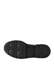 Bueno Shoes Siyah Deri Kadın Düz Bot 01wz0100
