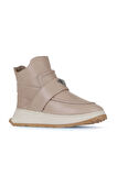Bueno Shoes Vizon Deri Kadın Dolgu Topuklu Bot 01wa7403-502