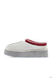 Bueno Shoes Bej Süet Kadın Dolgu Topuklu Bot 05ag6054054