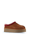 Bueno Shoes Taba Süet Kadın Dolgu Topuklu Bot 05ag6054054
