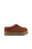 Bueno Shoes Taba Süet Kadın Dolgu Topuklu Bot 05ag6054054