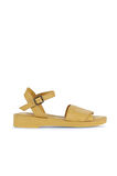 Bueno Shoes Sarı Deri Kadın Düz Sandalet 01wa0701