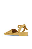 Bueno Shoes Sarı Deri Kadın Düz Sandalet 01wa0701