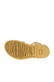 Bueno Shoes Sarı Deri Kadın Düz Sandalet 01wa0701