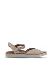Bueno Shoes Kum Alf Süet Kadın Düz Sandalet 01wa5403