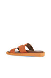 Bueno Shoes Turuncu Alf Süet Kadın Düz Terlik 01wa5406