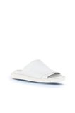 Bueno Shoes Beyaz Deri Kadın Düz Terlik 01ws2810