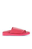 Bueno Shoes Fuşya Deri Kadın Düz Terlik 01ws2810