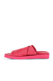 Bueno Shoes Fuşya Deri Kadın Düz Terlik 01ws2810