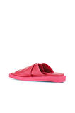 Bueno Shoes Fuşya Deri Kadın Düz Terlik 01ws2810