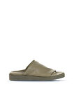 Bueno Shoes Haki Deri Kadın Düz Terlik 01ws2810
