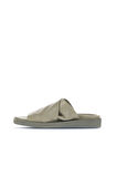 Bueno Shoes Haki Deri Kadın Düz Terlik 01ws2810