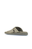 Bueno Shoes Haki Deri Kadın Düz Terlik 01ws2810
