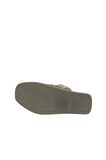 Bueno Shoes Haki Deri Kadın Düz Terlik 01ws2810
