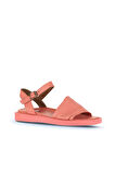 Bueno Shoes Mercan Deri Kadın Düz Sandalet 01ws2812