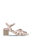 Bueno Shoes Pudra Deri Kadın Topuklu Sandalet 01wa2800