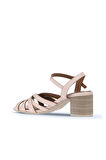 Bueno Shoes Pudra Deri Kadın Topuklu Sandalet 01wa2800