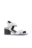 Bueno Shoes Beyaz Deri Kadın Topuklu Sandalet 01wa2805