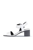Bueno Shoes Beyaz Deri Kadın Topuklu Sandalet 01wa2805