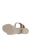 Bueno Shoes Kahverengi Deri Kadın Topuklu Sandalet 01wa2805