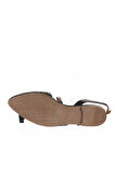 Bueno Shoes Siyah Deri Kadın Düz Sandalet 01wa3302