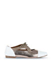 Bueno Shoes Beyaz Multi Deri Kadın Klasik Ayakkabı 01wa3303