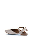 Bueno Shoes Gri Deri Kadın Düz Sandalet 01wa3310